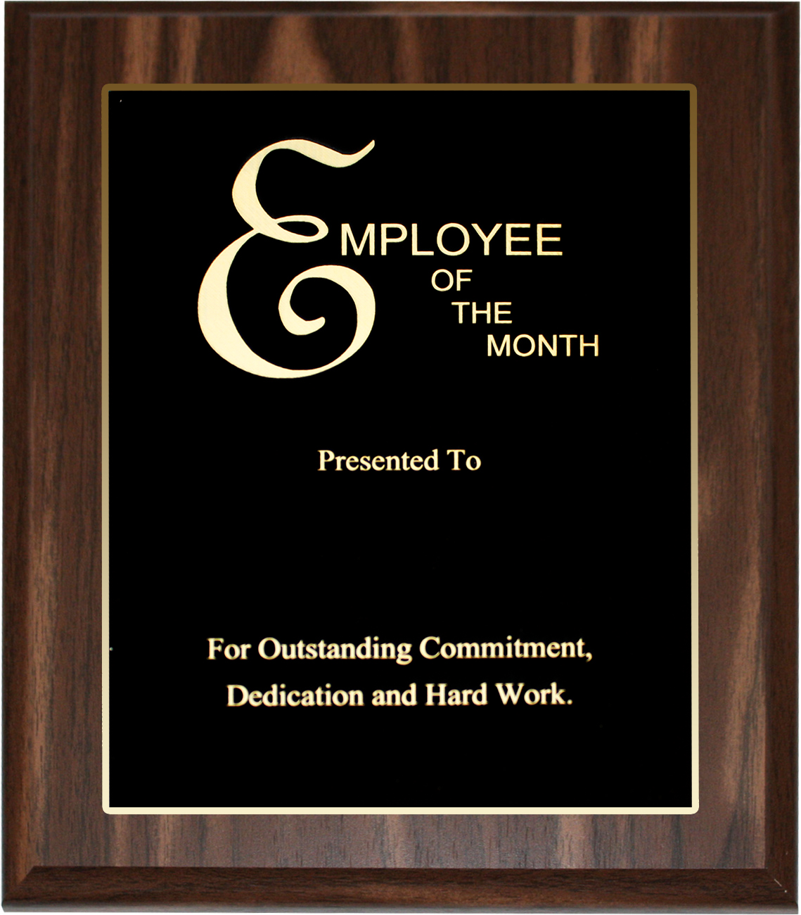 Employee of the Month Award Plaque Template Vegas Trophies
