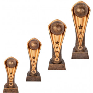 Baseball Ribbon Resin Trophies