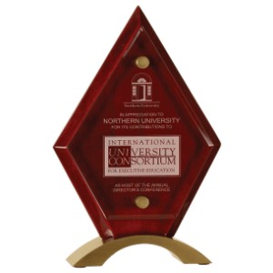 Diamond Piano Finish Floating Jade Glass Standup