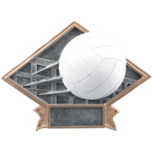 Volleyball Resin Diamond Plate