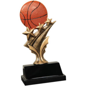 Basketball Tri Star Resin