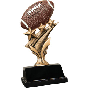 Football Tri Star Resin